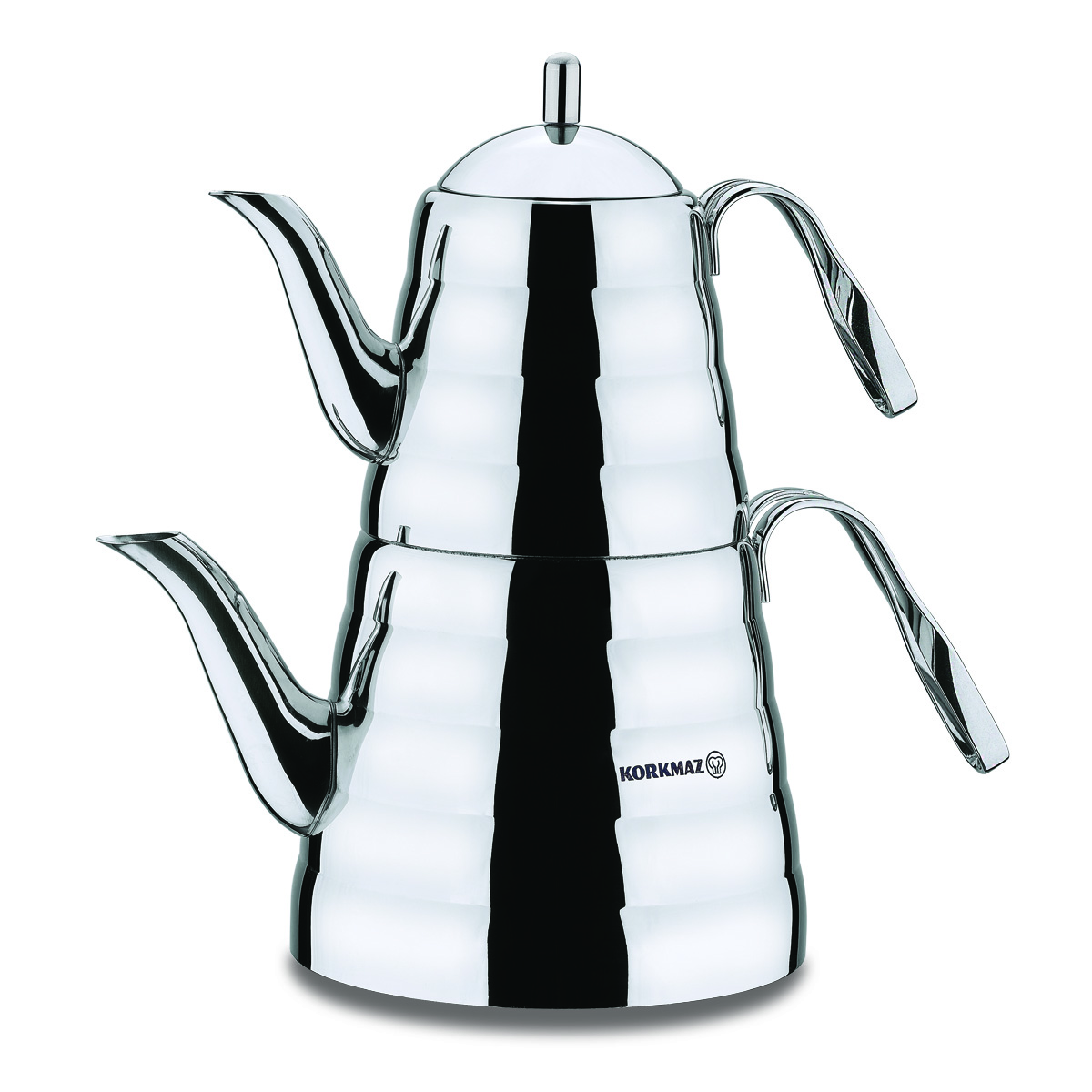 korkmaz-petra-caydanlik-takimi-a223-caydanlik-9221-85-B Korkmaz Design Türkische Teekanne PETRA A223 Silber Induktion