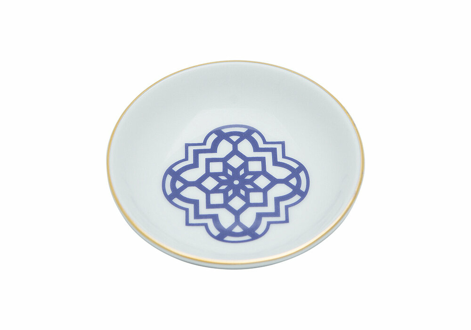 04A-P021481-b Mini-Schale MOROCCO Design7 Blau 10x2cm Porland