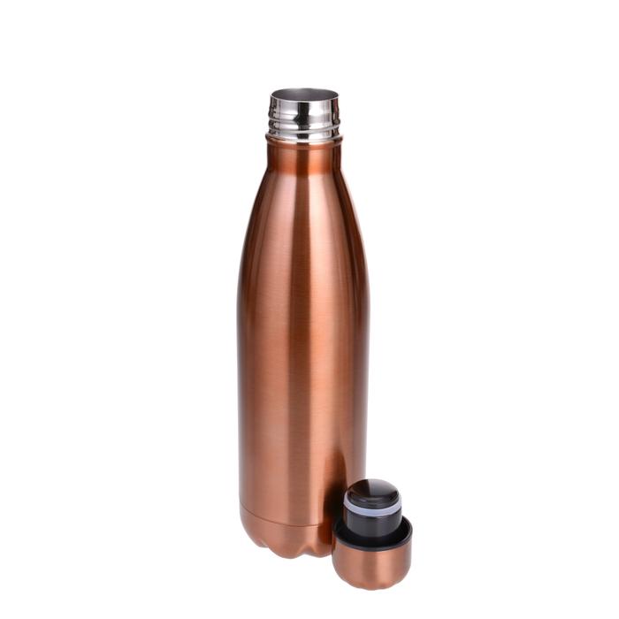 4021-500-C10_1 Isolierflasche Trinkflasche Kupferfarbe Edelstahl 500 ml