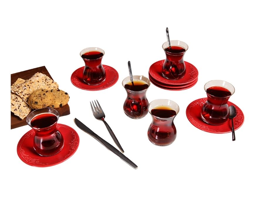 637632641007375568-b Porland Seasons Rot SUZANNE Teeset 12-teilig
