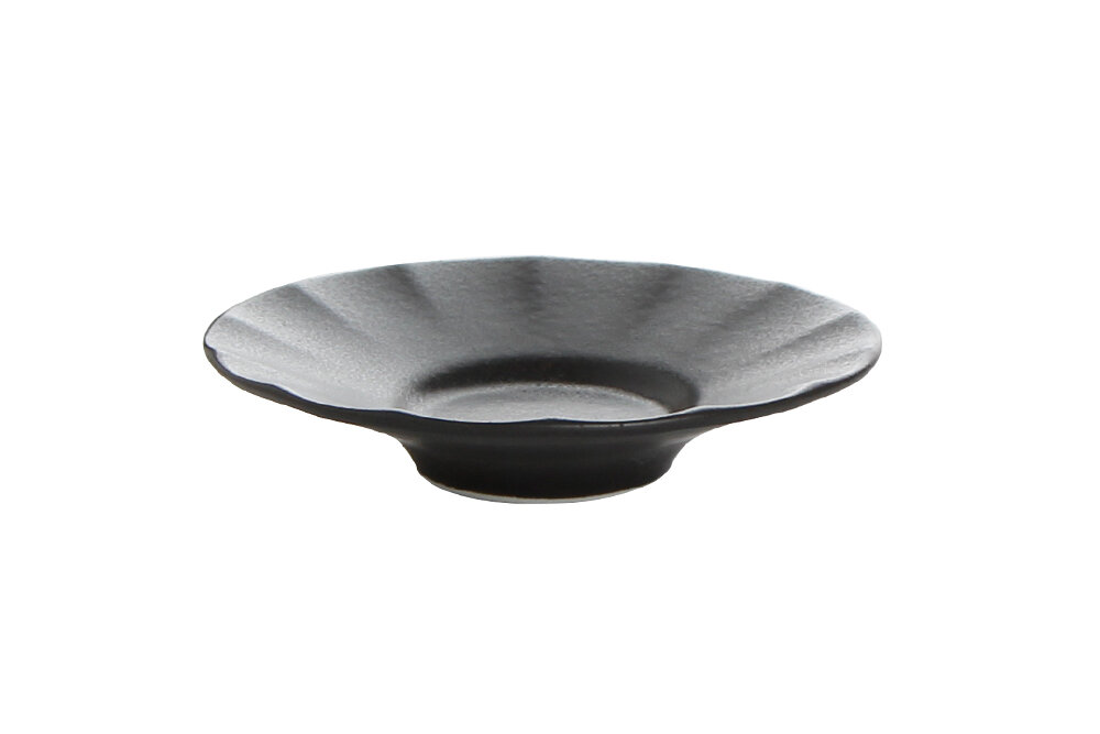 04ALM003029-b SEASONS BLACK Untersetzer für Teeglas 11 cm