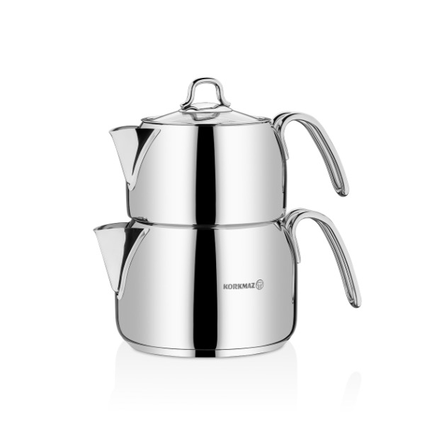 Perla-Mini-A027-Teekanne-1 Korkmaz PERLA A027 Mini Teekanne 700 ml und 1,4 L Induktion