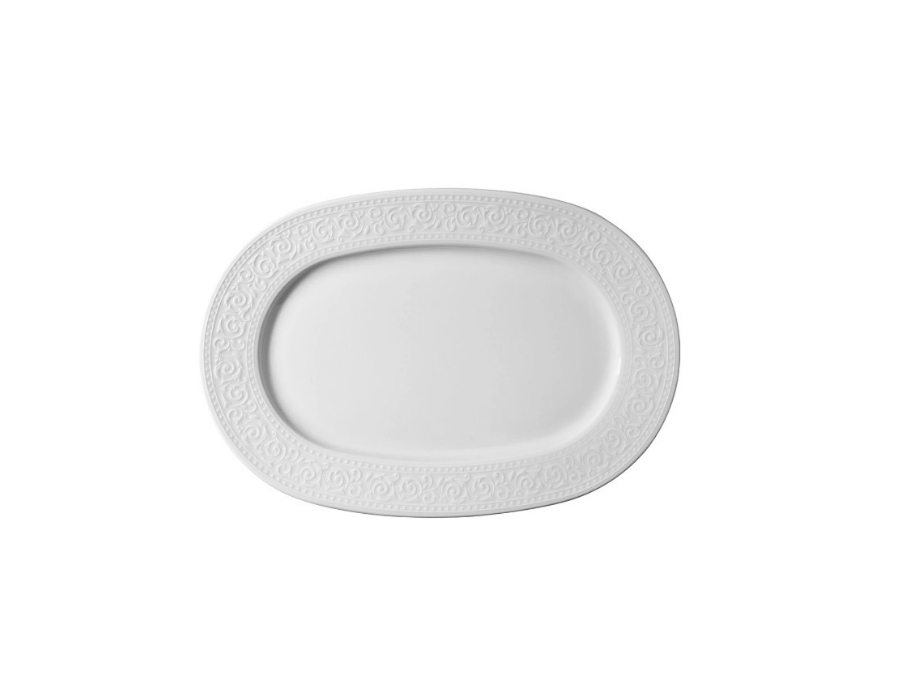 acelya-ovale-platte-klein-1 Kütahya Porselen Acelya Servierplatte Oval Klein 16x24cm