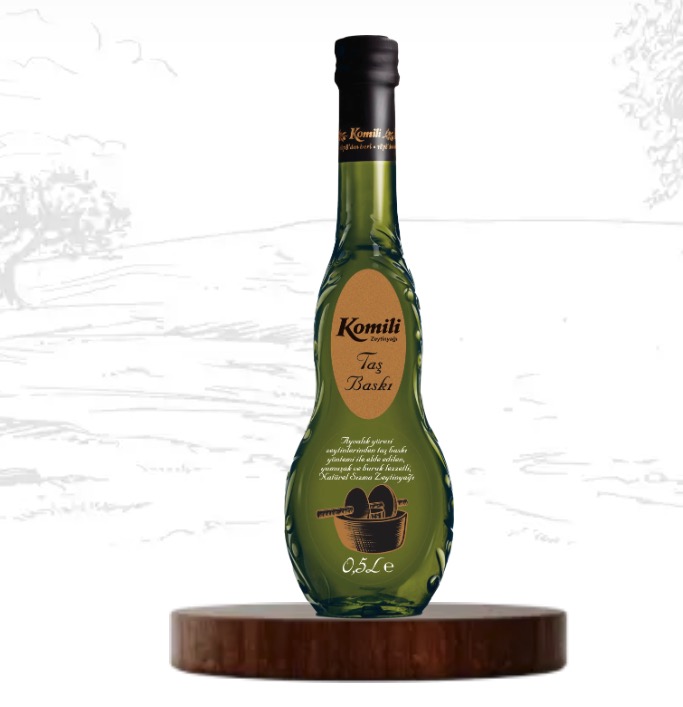 Komili-STEINGEPRESST-1 Komili STEINGEPRESST Olivenöl Extra Virgin 500 ml Glasflasche