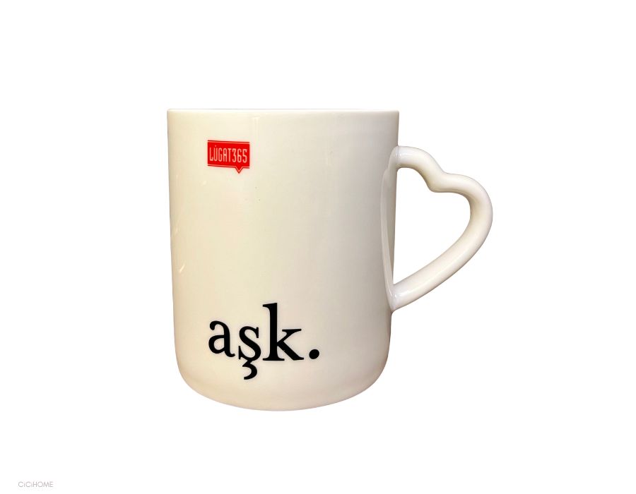ASK-Kupa-2 Lügat ASK Porzellan Kaffeebecher 300 ml 8x10cm