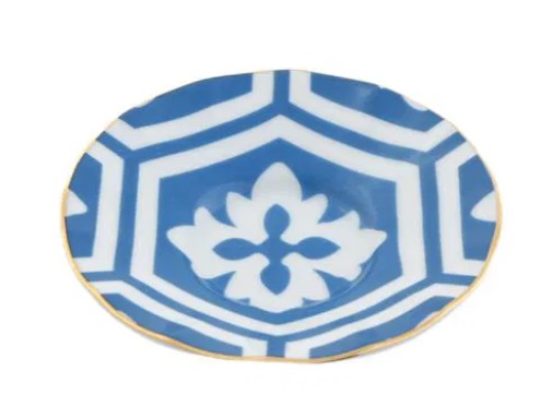 04A-P021485-b Porland MOROCCO Design2 Untersetzer für Teegläser Hellblau 6er Set