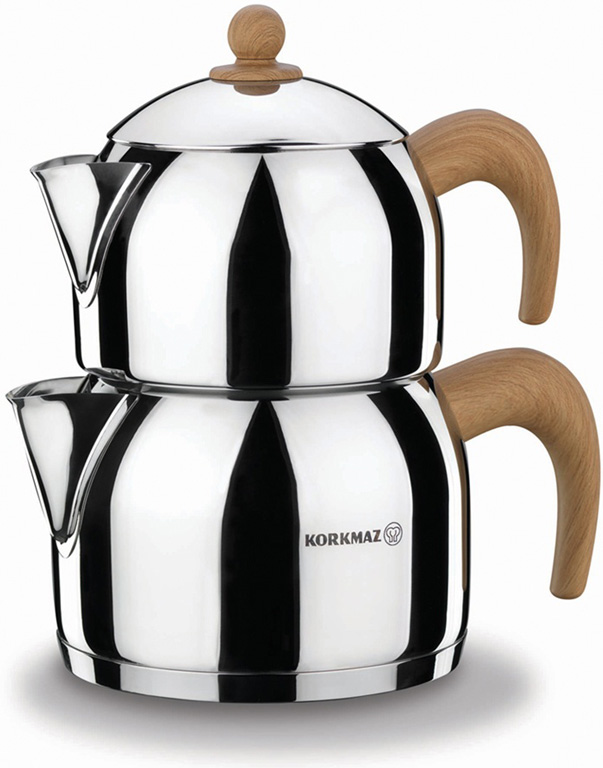 a062 Korkmaz Türkische Teekanne A062 NATURA Maxi Induktion