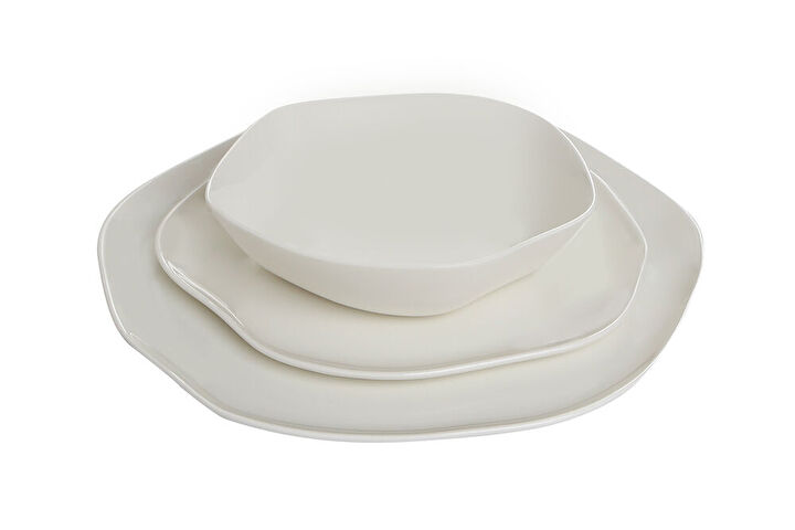 637583075811690760 Porland PURE ALUMILITE Dinnerset 1 Personen 3-teilig