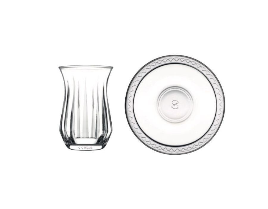 Echo-Etnik-Teeset-1 Pasabahce ECHO Türkische Teegläser Set 12-teilig 160 ml