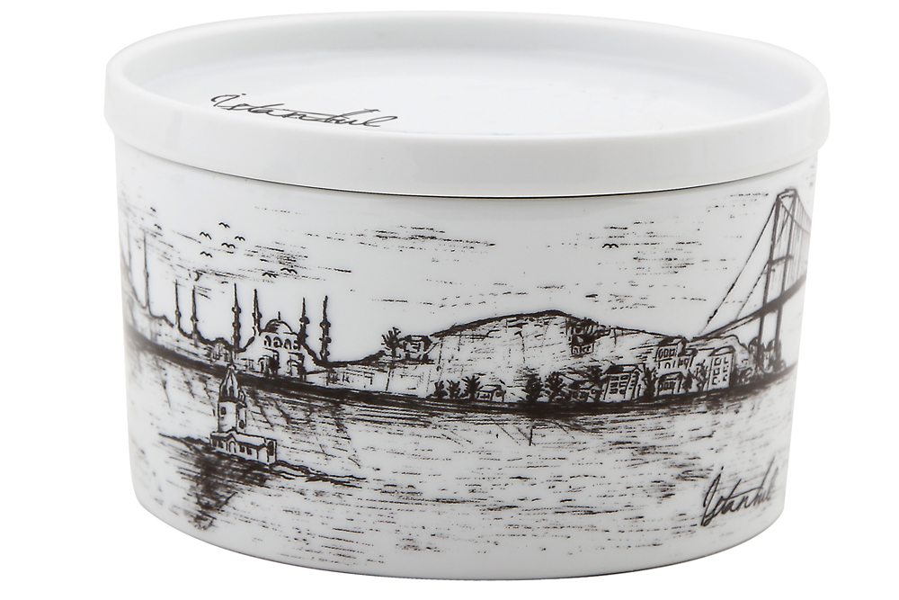 04AP016391-a Porland ISTANBUL Aufbewahrungsbox mit Deckel 590ml