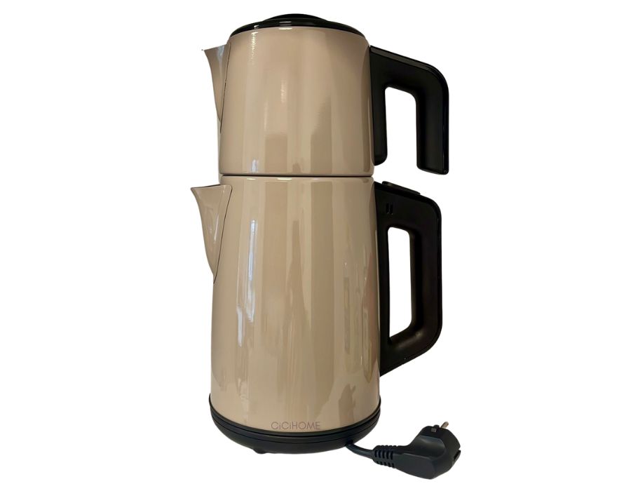 Mulex-Beige-Teekocher-1 MULEX Tee-Express Teekocher Edelstahl BEIGE 1L - 2L