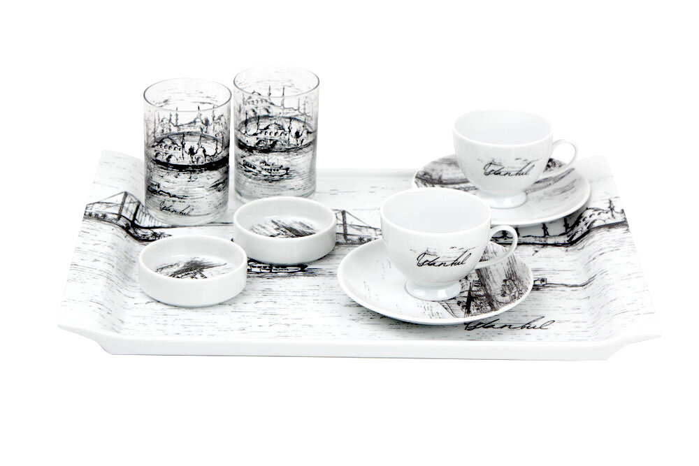 04A-P017815-a Türkischer Kaffeeservice ISTANBUL 6-tlg. von Porland