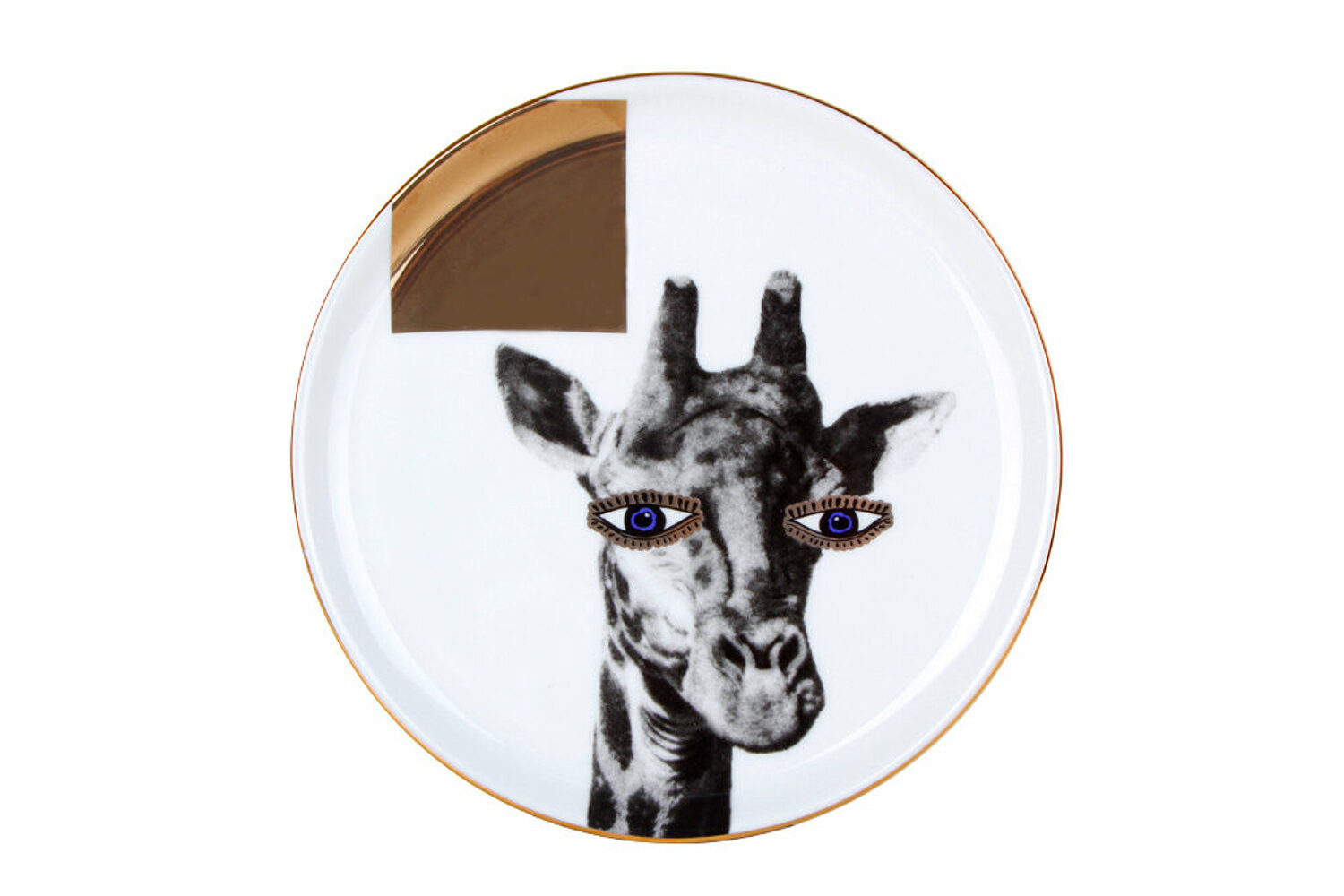 04ALM005130-a WILD LIFE Giraffe Design Kuchenteller 20 cm Porland