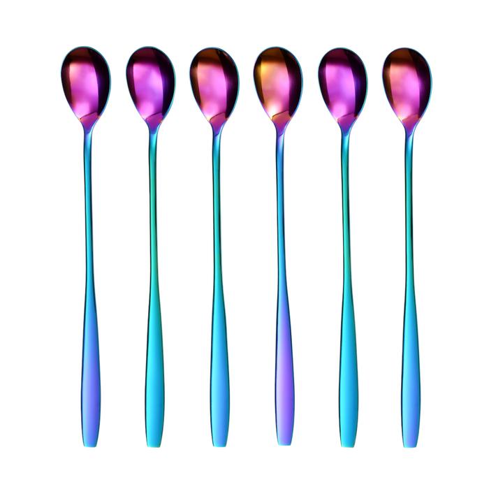 001-4906-C11-SD-regenbogen Longdrink Löffel REGENBOGEN Königstein aus Edelstahl 6-teilig
