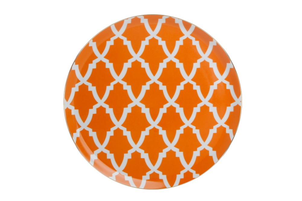 04A-P018765 Servierteller Orange MOROCCO 28cm von Porland
