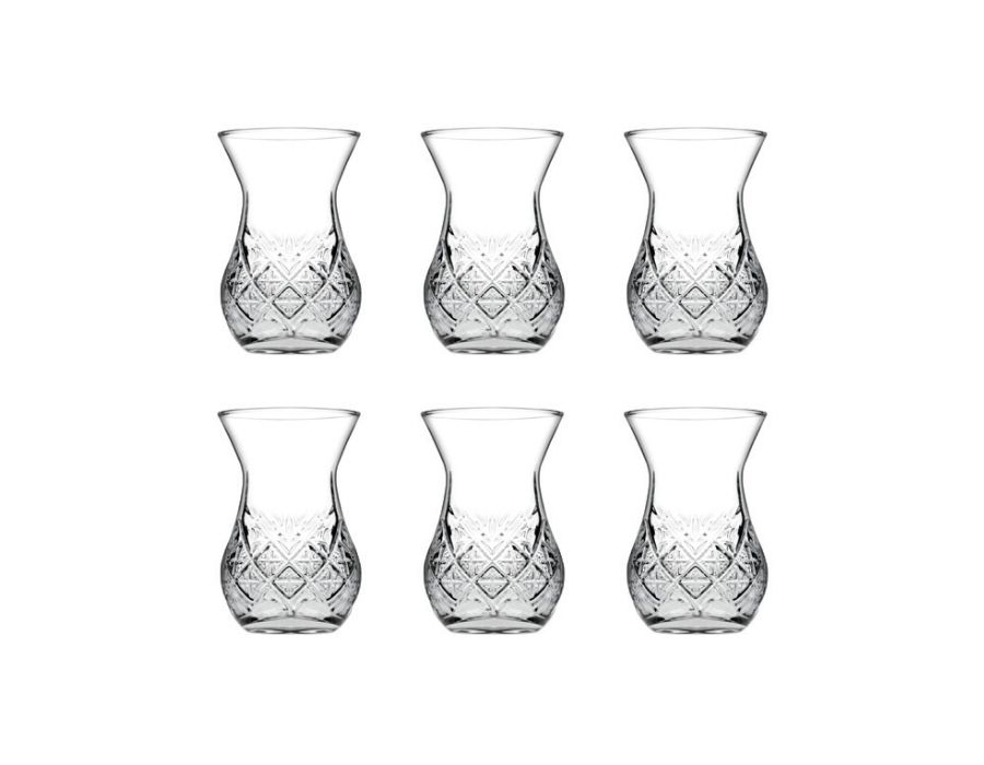 TIMELESS-42881-KURVIG-b Pasabahce TIMELESS 42881 Teegläser KURVIG 155 ml 6 Stück