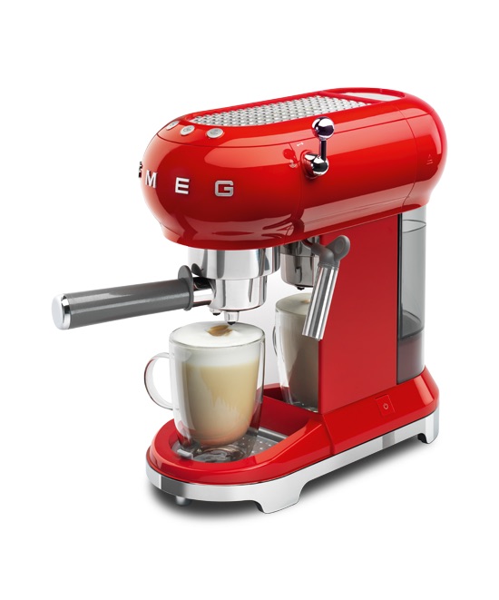 ECF01RDEU_16 SMEG Espresso–Kaffeemaschine ROT Retro Style ECF01RDEU
