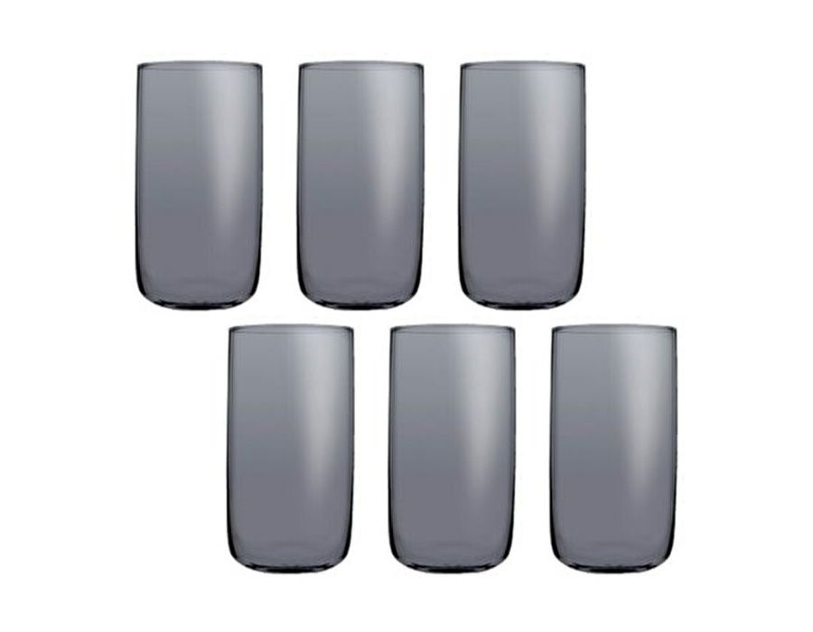 ICONIC-GRAU-420805-b Pasabahce ICONIC GRAU 420805 Wasserglas Lang 365 ml 6er Set