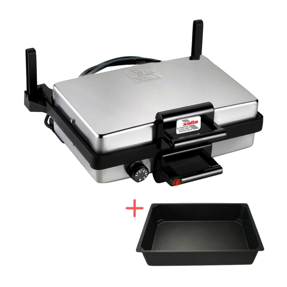 Silex-Pfanne-1 SILEX Multigrill Kontaktgrill Silber + Bratpfanne