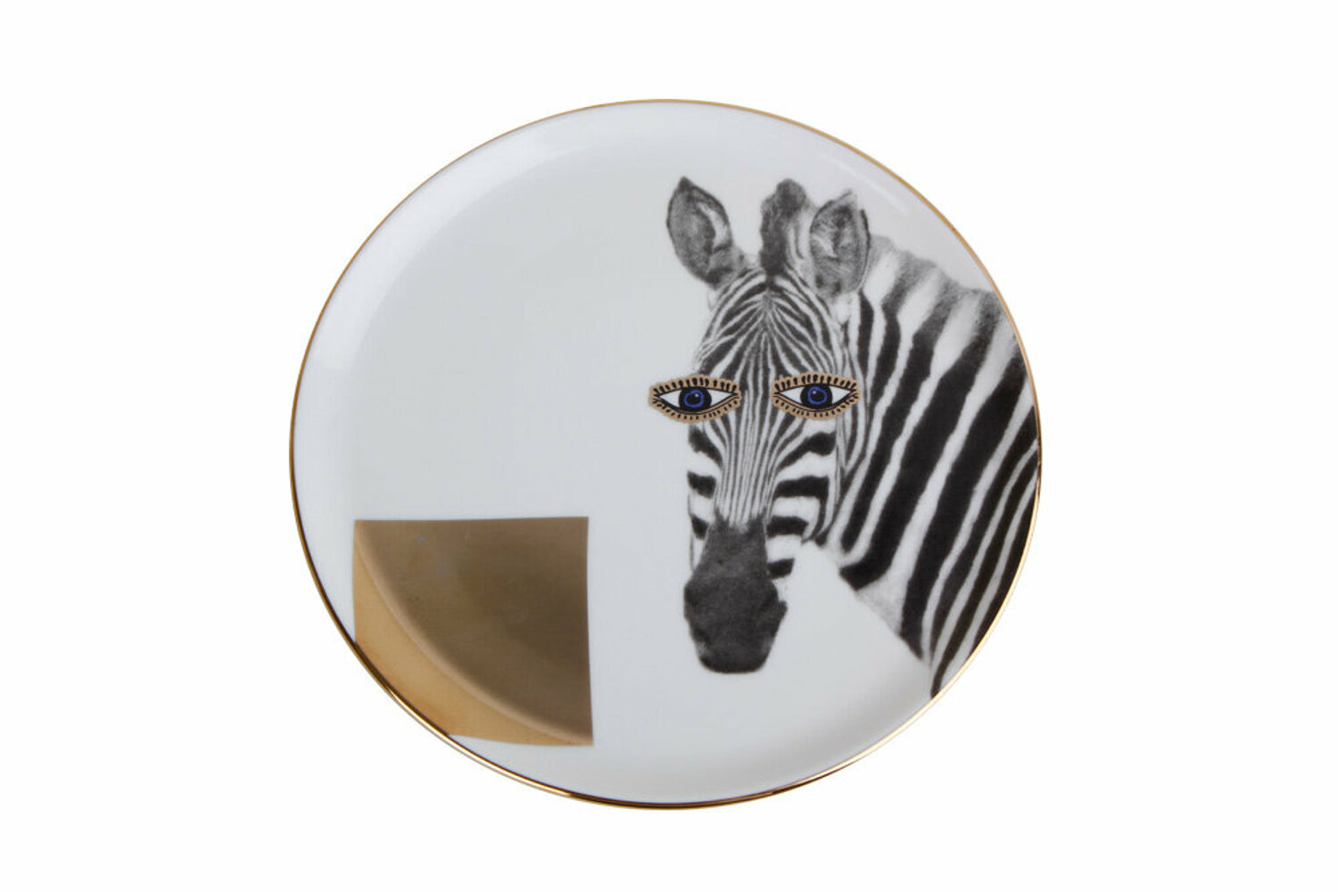 04ALM005134-a WILD LIFE Zebra Design Kuchenteller 20 cm Porland