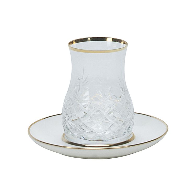 br-3021-0093_2 MAGNOLIA GOLD Kristall Design Premium Teegläser 6 Personen Set