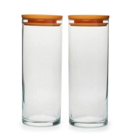 Pasabahce 43756 Breakfast Club 1 Liter Aufbewahrungsbehälter 2er Set