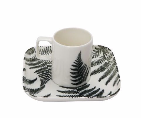0015428 Porland BOTANICAL Mokkatassen Set NATUR 12-teilig