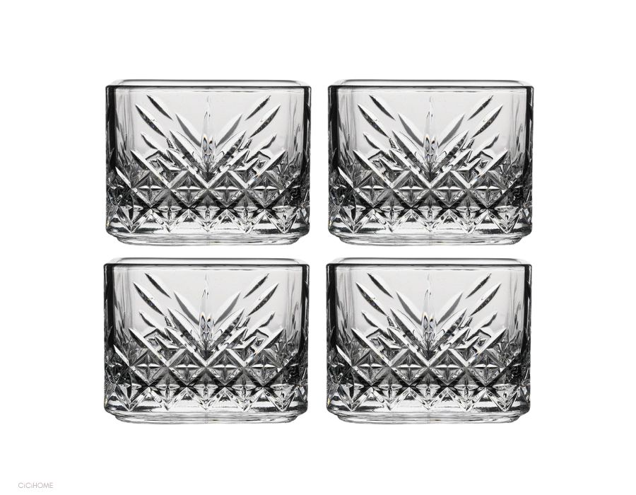 Timeless-530240-a Pasabahce TIMELESS ECKIG 530240 Schale 235 ml 4er Set
