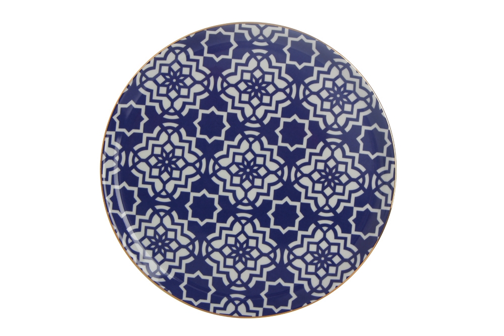 04A-P018771 Servierteller Blau MOROCCO 28cm von Porland