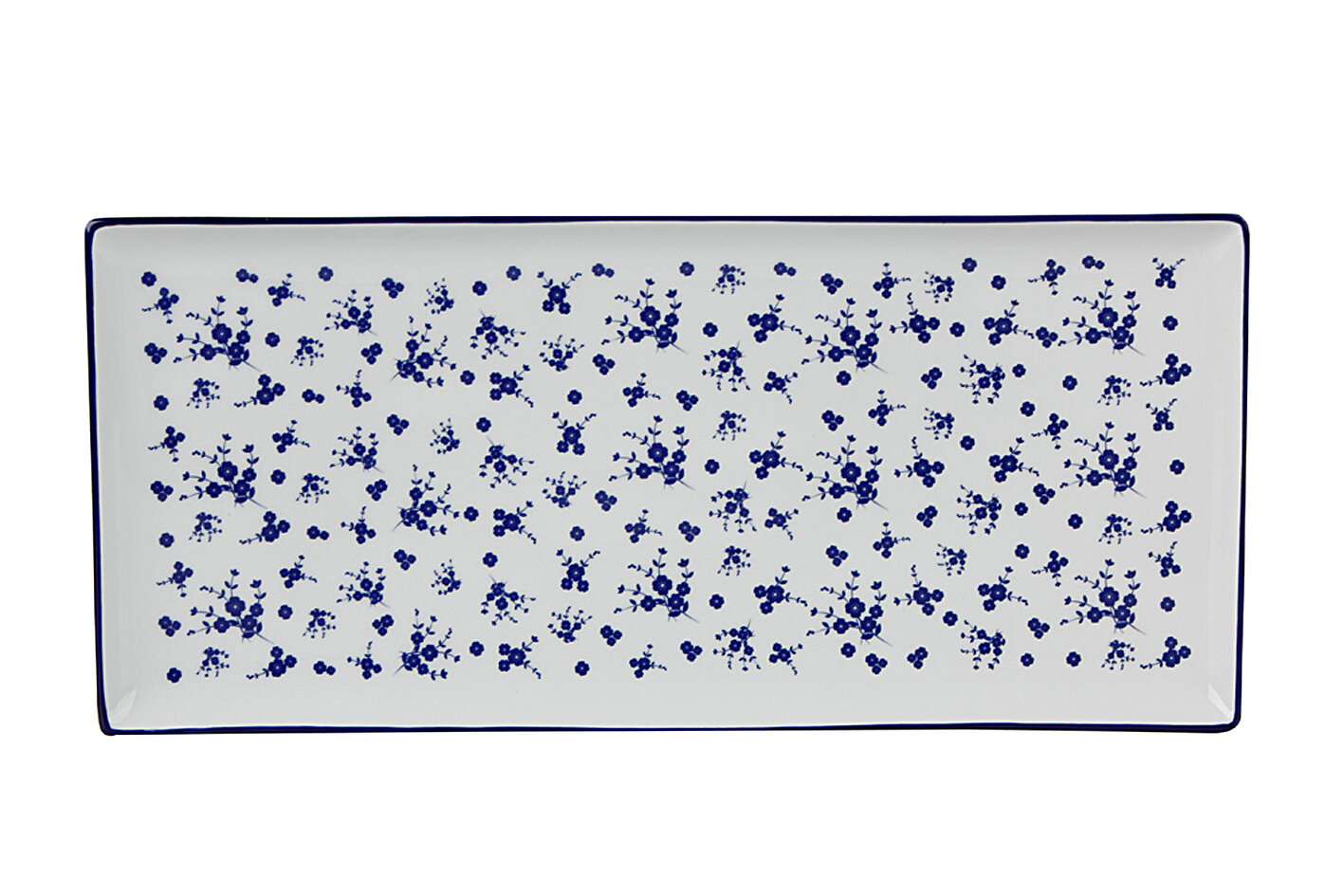 BLUE PASSION Servierplatte Serviertablett 16x36 cm