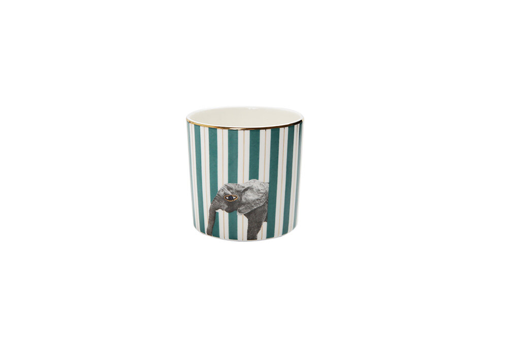04ALM005252-a WILD LIFE Elefant Design Kaffeebecher 230 ml Porland