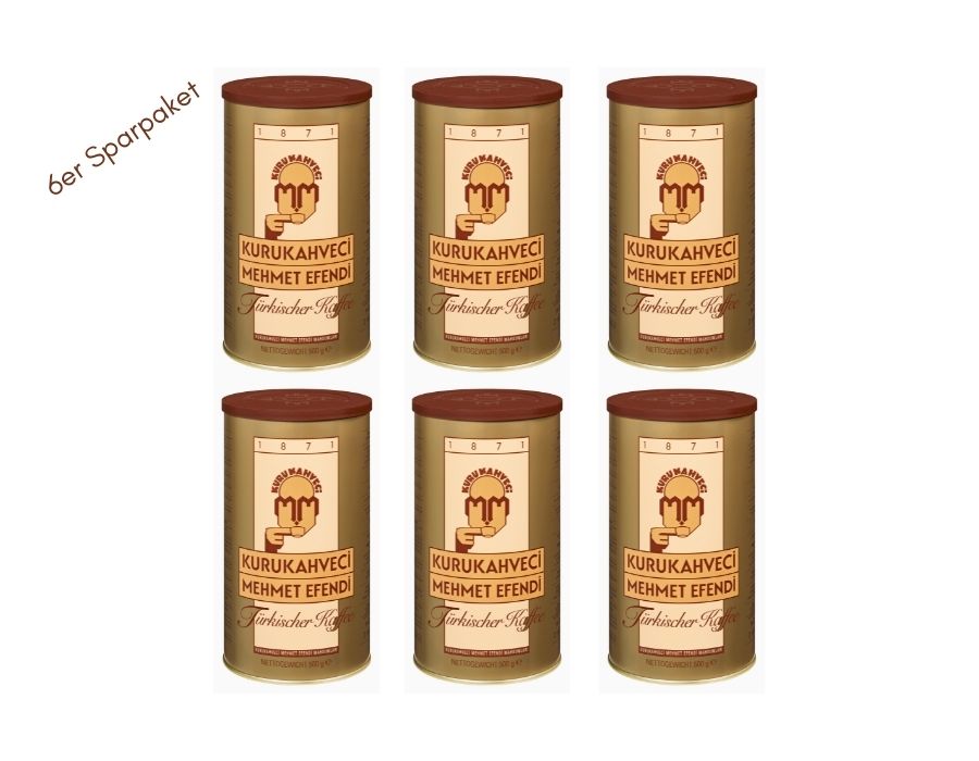 KKME-500-g-6er-pack 6er Pack 500 g Türkischer Kaffee Kurukahveci Mehmet Efendi