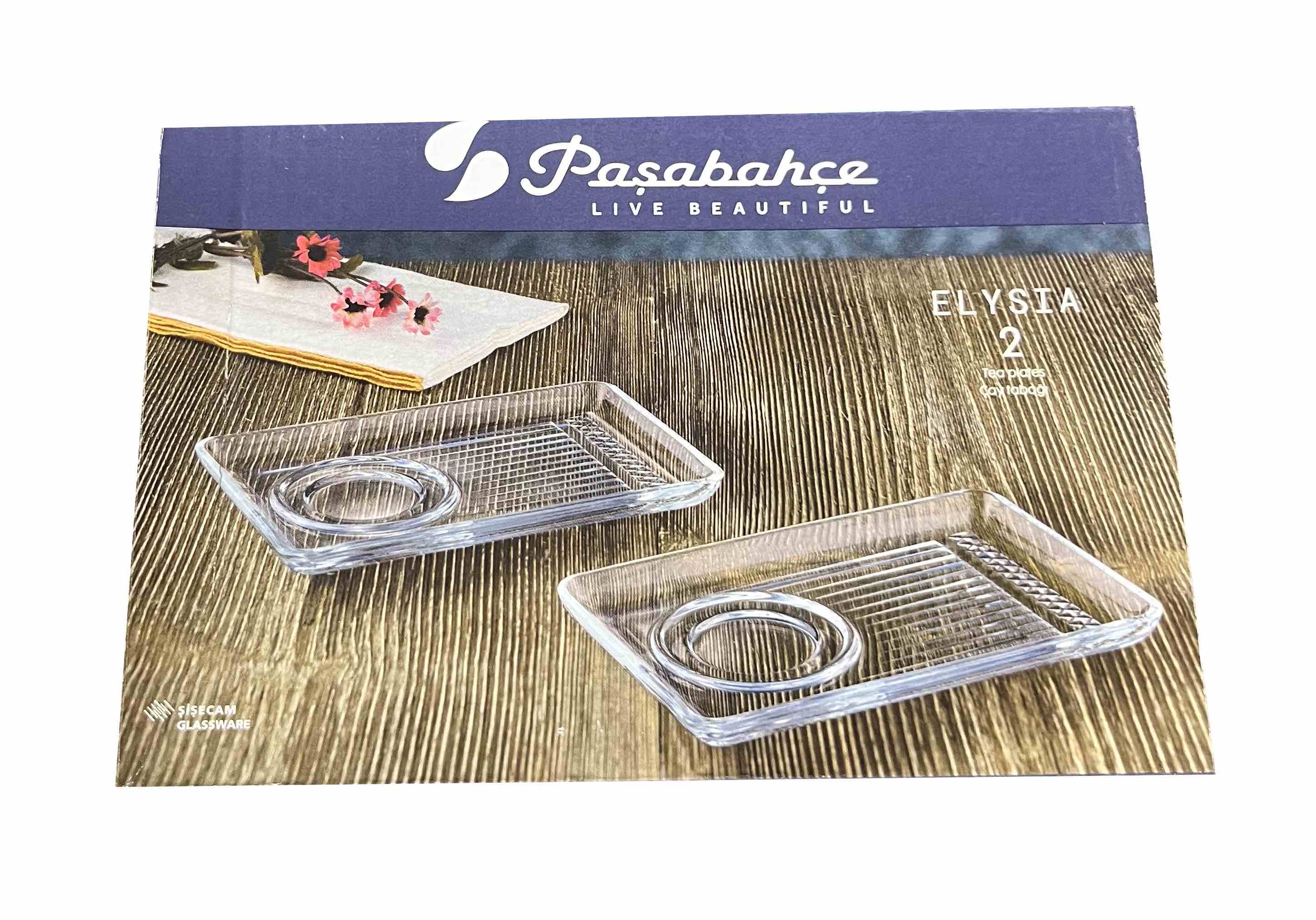 ELYSIA-54901 Pasabahce ELYSIA 54901 Untersetzer Teller 2er Set
