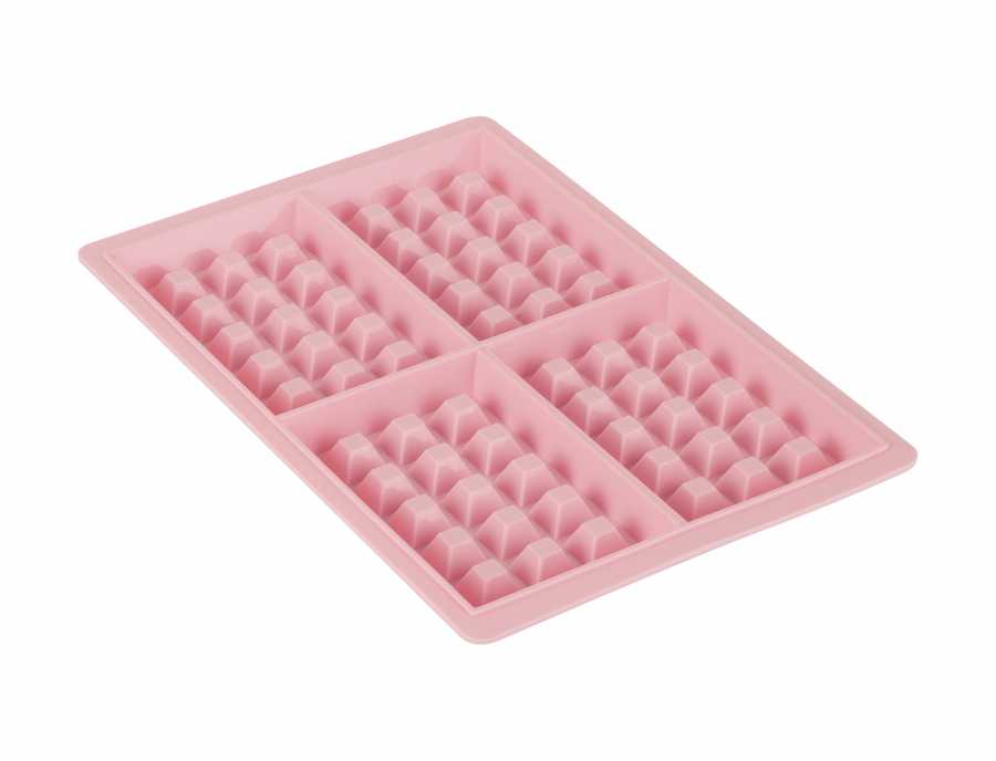 silikon-acik-pembe-waffle-kali-4198-47-B Silikon Rosa Waffel Backform Antihaft