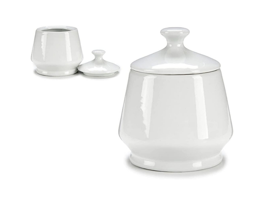 81416-a Porzellan Zuckerschale 360 ml Weiß 11x9 cm