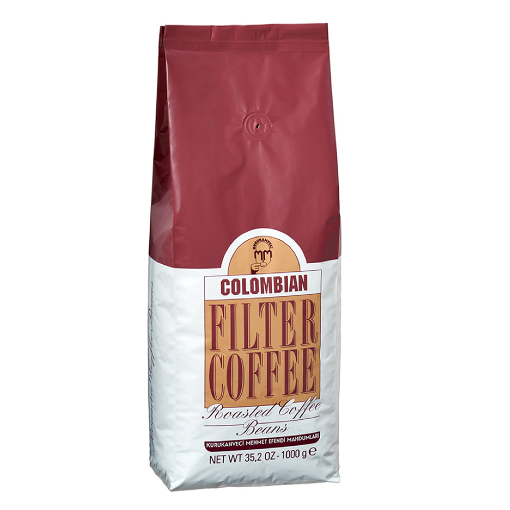 colombian-cekirdek-1KG Kaffeebohnen für Filterkaffee 1 KG 100% Arabica Bohnen von Kurukahveci Mehmet Efendi