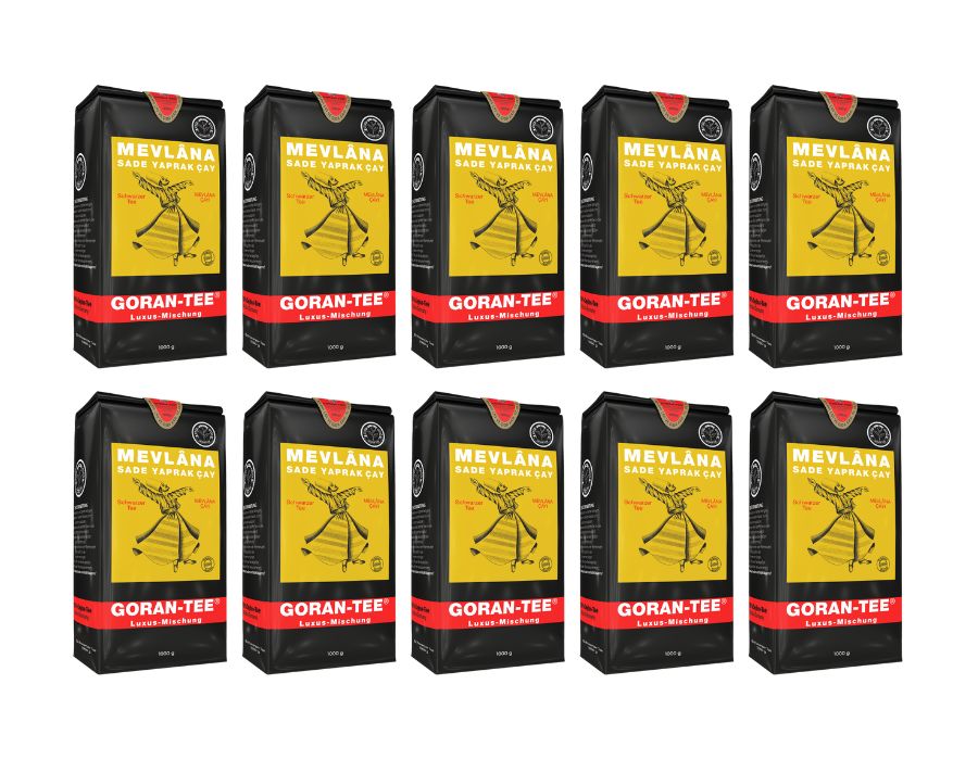 Sparpack 10 KG MEVLANA Schwarzer Blatt-Tee mit Bergamotte