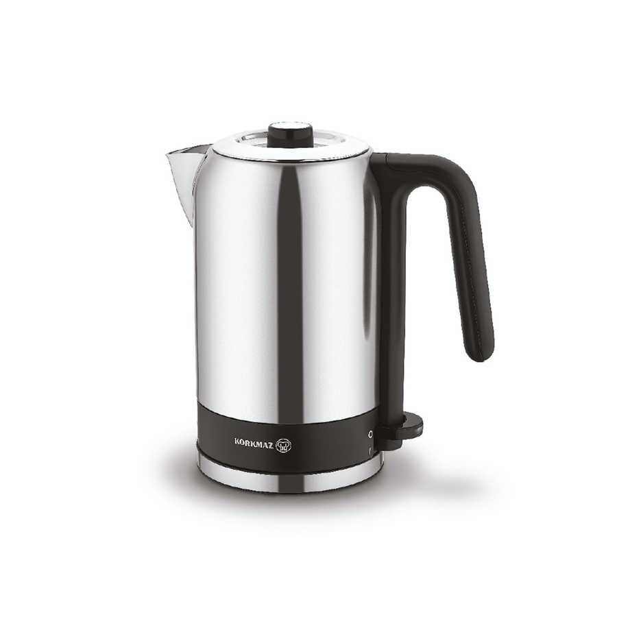 a473-a-korkmaz-tria-16-lt-elektrikli-su-isitici-a473-su-isitici-kettle-6649-80-B Korkmaz Wasserkocher A473 TRIA 1,6 Liter Edelstahl 1.960 Watt