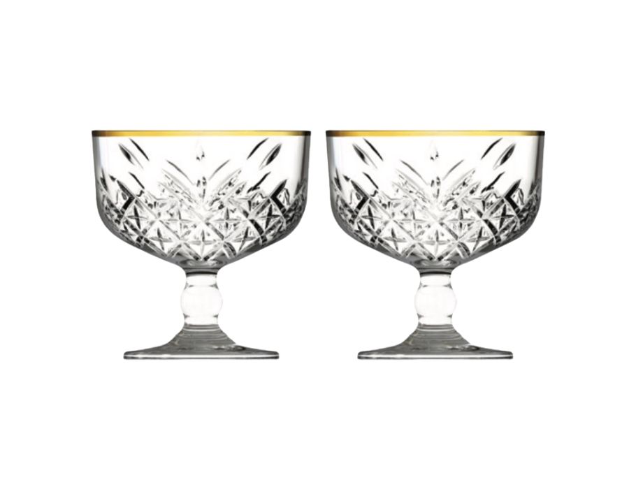TIMELESS-GOLD-Eisbecher-440211-b Pasabahce TIMELESS GOLD Eisbecher Dessertschale 2er Set