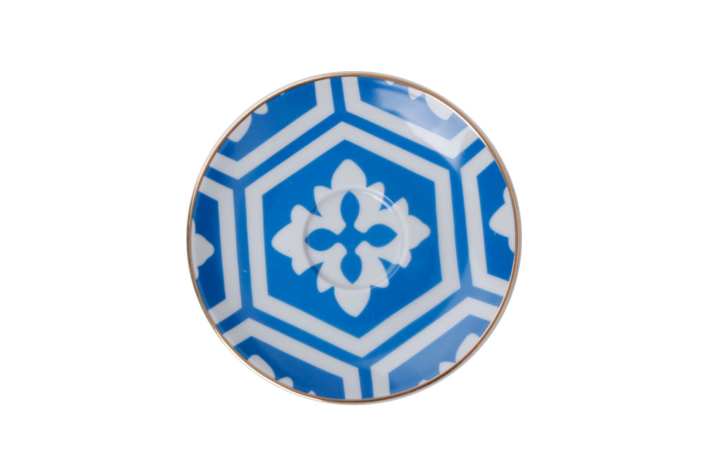 04A-P018873 Untersetzer für Teegläser Mokkatassen Hellblau MOROCCO von Porland