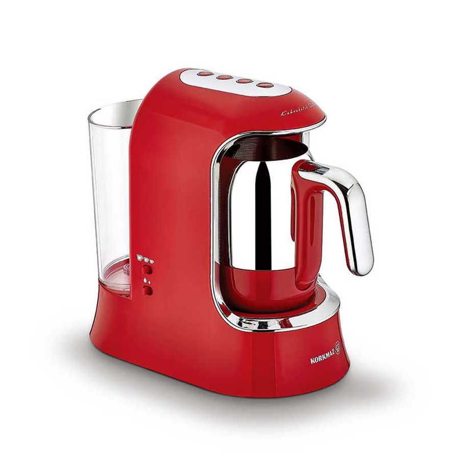 A862-a Korkmaz Kahvekolik AQUA Rot Mokka-Maschine A862