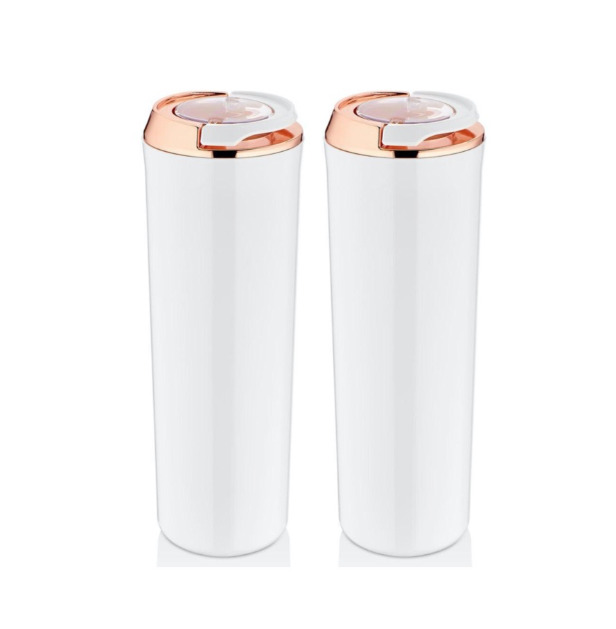 VP-129-a Vakuum Aufbewahrungsbehälter 1,75 Liter 2er Pack Weiß-Kupfer Vipahmet VP-129